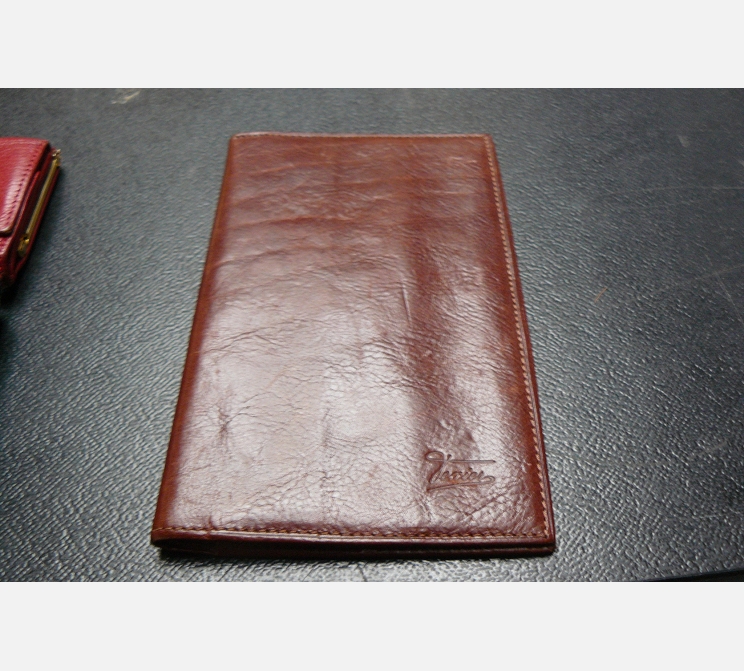 Porte monnaie cuir marron||TEXIER