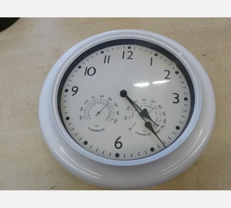 Pendule murale ronde||blanche