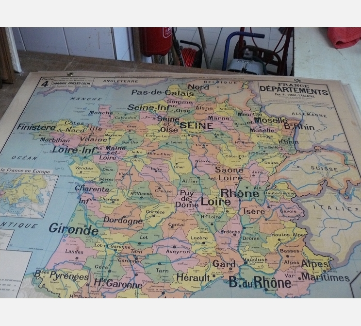 Carte scolaire FRANCE||VIDAL / LABLADE    n°4