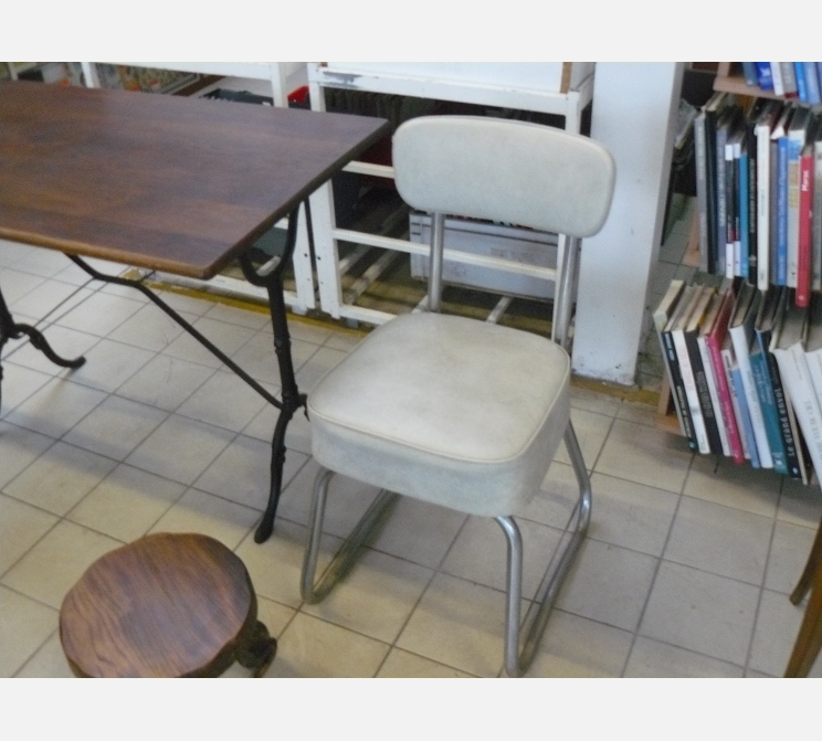 Siège de bureau ||PVC gris