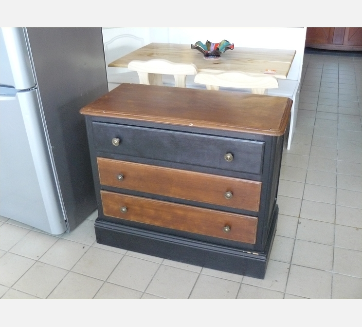 Commode relooké||3 tiroirs