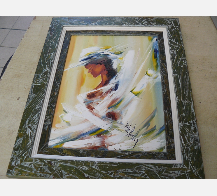 Huile sur toile||signé NATI POULIN