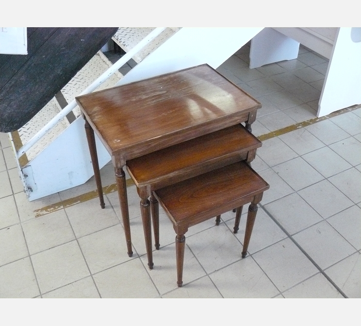 Lot de 3 tables gigognes