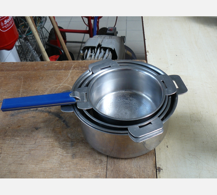 Lot de casseroles CRISTEL||2 poignées amovibles||acc local