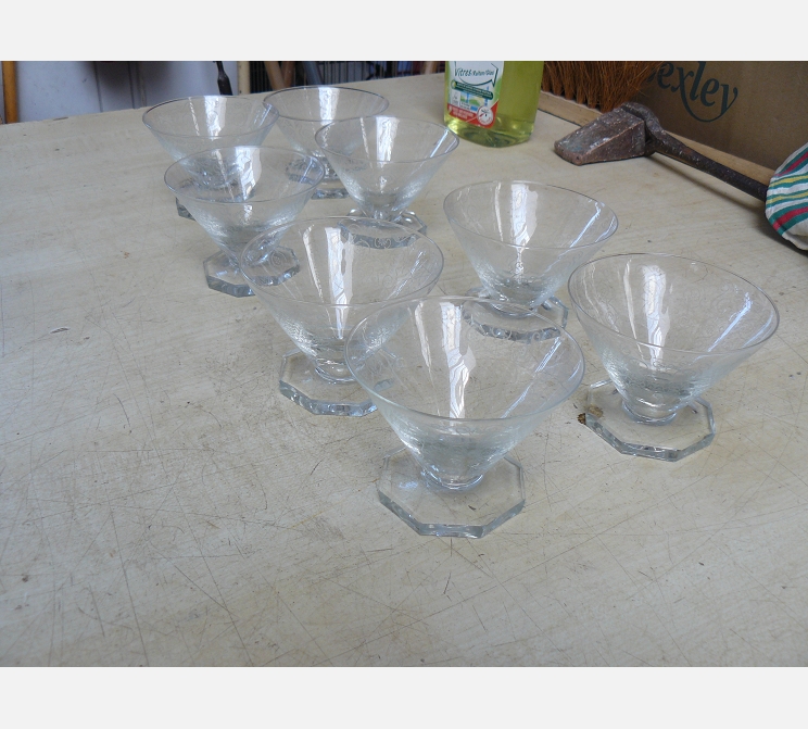 Lot de 4 coupes||Ã  champagne