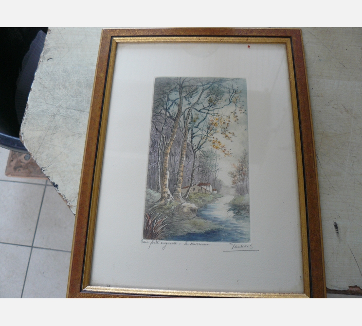 Eau forte signé TENDRON