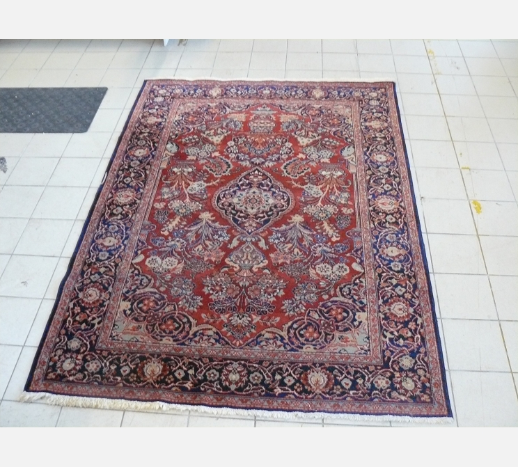 Tapis laine 180x130 cm||KESHAN||1 bord 'abÃ®mé'