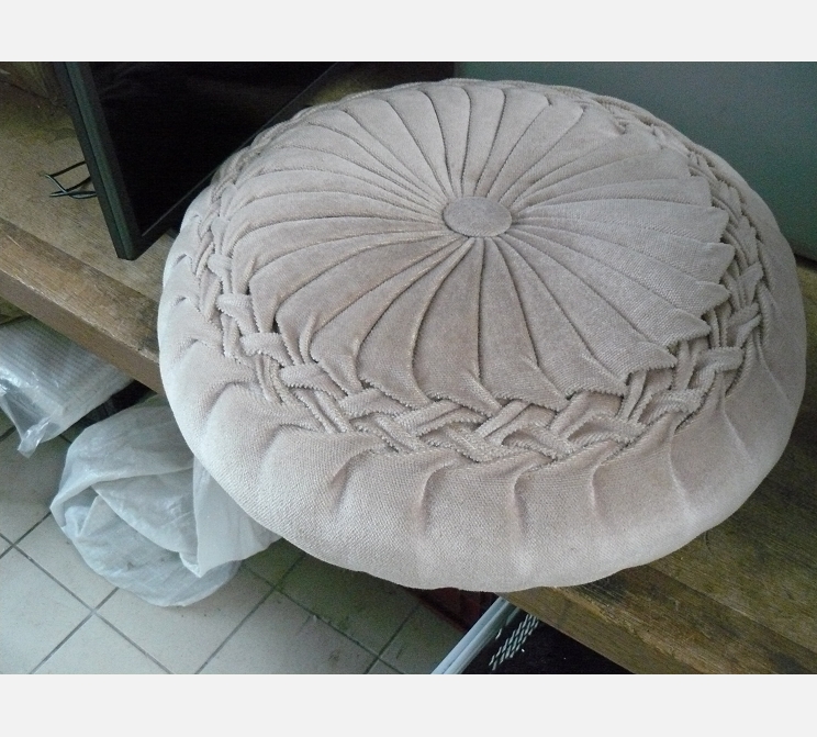 Coussin rond vintage||veloursq