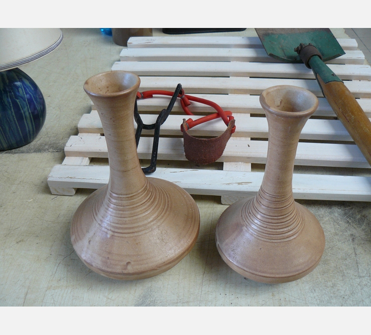 Paire de vase en grès||VALLAURIS, AIELLO