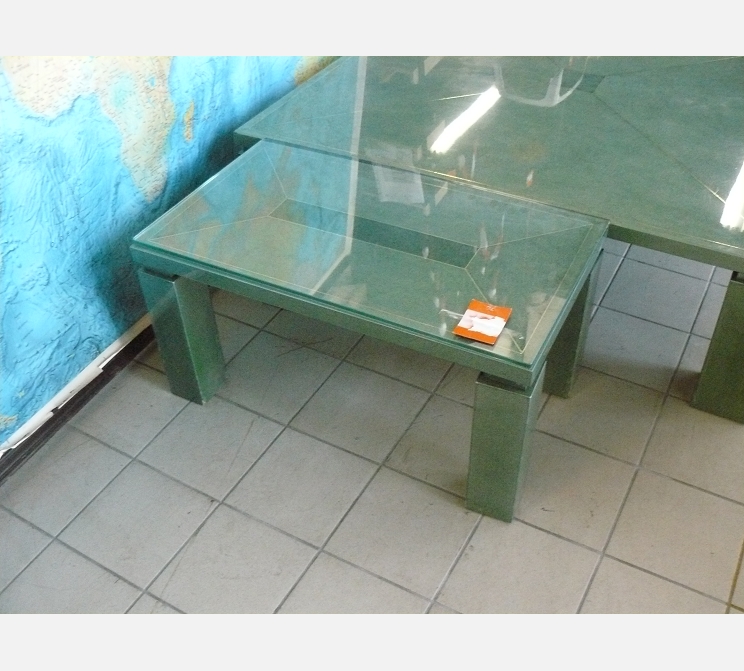 Table basse rectangulaire||verte