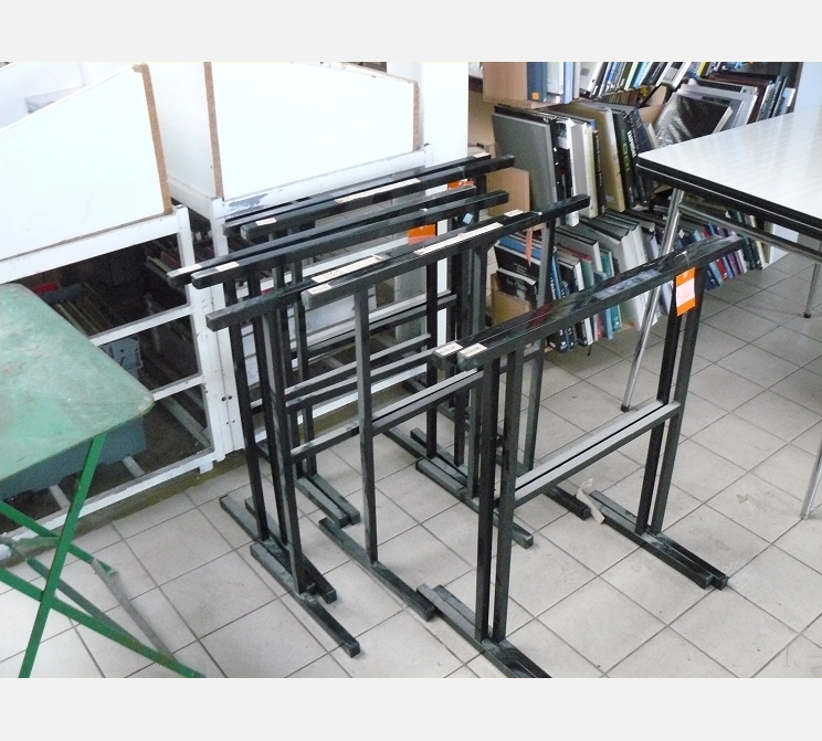 Paire de tréteaux métal noir