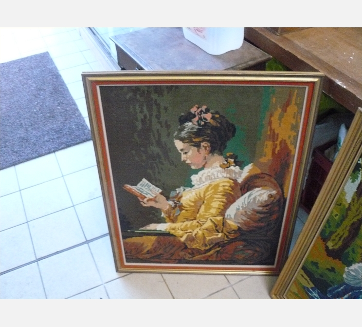 Canevas ' la liseuse'||Fragonard